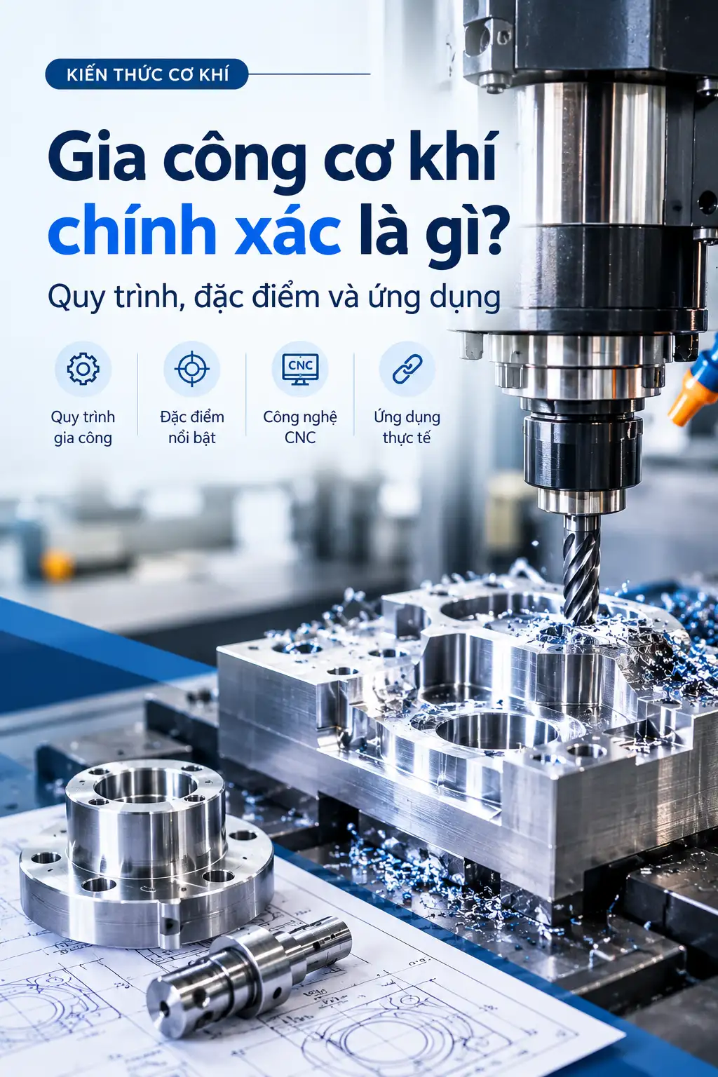 Gia công cơ khí chính xác bằng máy CNC